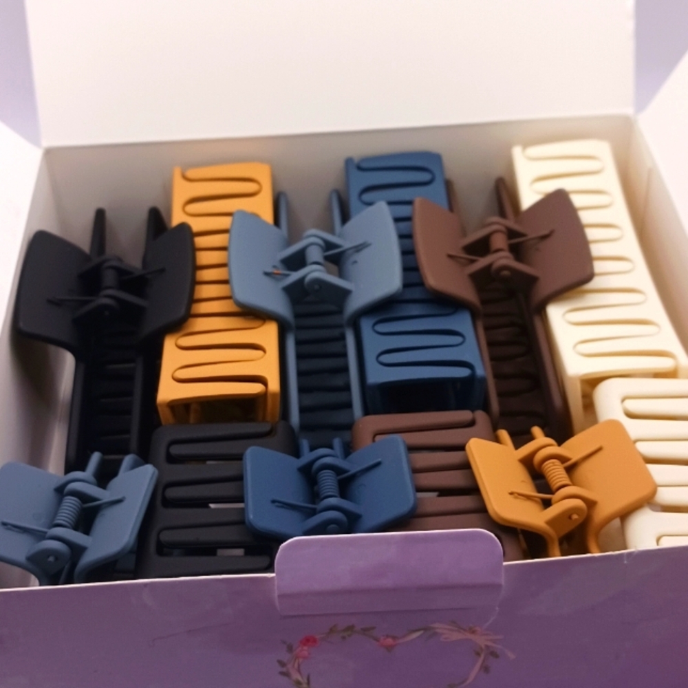Colorful Hair Claw Clips Set